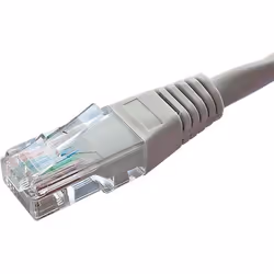 Cablenet 5m Cat5e RJ45 Grey U/UTP PVC 24AWG Flush Moulded Booted Patch Lead, 5 m, Cat5e, U/UTP (UTP), RJ-45, RJ-45, Grey