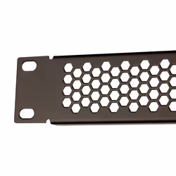 1u Vented Black Panel