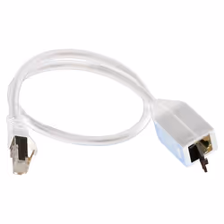 Cablenet 0.15m MPTL Cat6a White S/FTP LSOH 26AWG Cable Adaptor, 0.15 m, Cat6a, S/FTP (S-STP), RJ-45, RJ-45, White