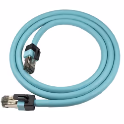 Cablenet 0.3m Ultimate 40G Cat8 5G Aqua S/FTP LSOH 24AWG Snagless Patch Lead, 0.3 m, Cat8, S/FTP (S-STP), RJ-45, RJ-45, Blue