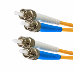 Cablenet 1m OS2 9/125 ST-ST Duplex Yellow LSOH Fibre Patch Lead, 1 m, OS2, ST, ST, Male/Male