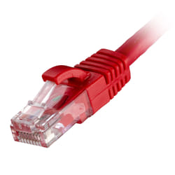 Cablenet 0.2m Cat6 RJ45 Red U/UTP LSOH 24AWG Snagless Booted Patch Lea