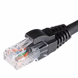 Cablenet 3m Cat5e RJ45 Black U/UTP LSOH 24AWG Snagless Booted Patch Lead, 3 m, Cat5e, U/UTP (UTP), RJ-45, RJ-45, Black