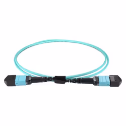 Cablenet 10m OM3 MPO (F) to MPO (F) Female 12F Aqua Trunk Cable Method B