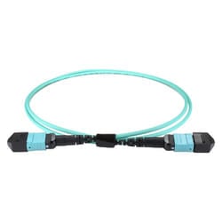 Cablenet 10m OM3 MPO (F) to MPO (F) Female 12F Aqua Trunk Cable Method B