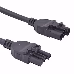Cablenet 1m GST18 Male - Female Wieland Black PVC Power Leads, 1 m, GST18, GST18