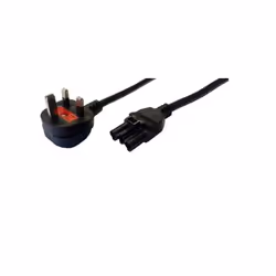 Cablenet 5m GST18 Female - UK 13Amp Plug Wieland Black PVC Power Leads - Additional view 2