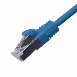 Cablenet 0.5m Cat6a RJ45 Blue U/FTP LSOH 30AWG Slim Snagless Booted Patch Lead - Additional view 2