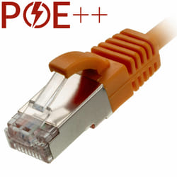 Cablenet 0.25m Cat6a RJ45 Orange U/FTP LSOH 30AWG Slim Snagless Booted Patch Le