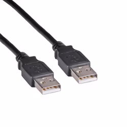 Cablenet 5m USB 2.0 Type A Male - USB 2.0 Type A Male Black PVC Cable, 5 m, USB A, USB A, USB 2.0, Male/Male, Black