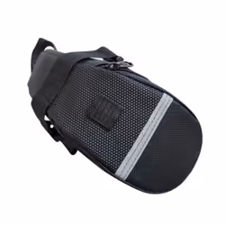 Bike Saddle Bag Zipper Large Capacity Canvas Bike Rear Seatpost Pannier Storage Pouch for Bicycle