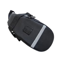 Bike Saddle Bag Zipper Large Capacity Canvas Bike Rear Seatpost Pannier Storage Pouch for Bicycle