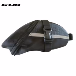 Bike Saddle Bag Zipper Large Capacity Canvas Bike Rear Seatpost Pannier Storage Pouch for Bicycle
