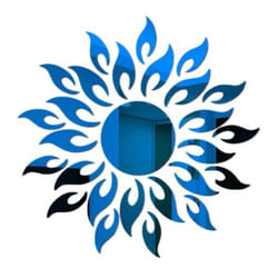 Wall Decorating Decor 3D Mirror Sticker Sunflower Home Acrylic Shape Background Ornaments for Living Room