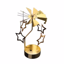 Metal Rotating Spinner Holder Table Carousel Candle Tea Light Holiday Decoration
