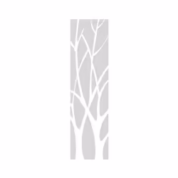 1 Set Tree Pattern Mirror Wall Stickers Smooth Surface Acrylic