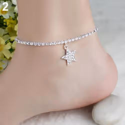 Love Heart Star Wedding Sandal Beach Anklet Chain Foot Jewelry