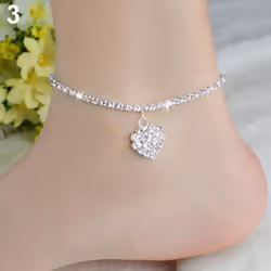 Love Heart Star Wedding Sandal Beach Anklet Chain Foot Jewelry