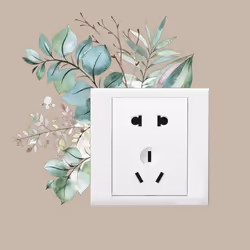 Wall Mural Ornamental Removable Colorful Green Plant Switch Wall Sticker