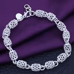 Women's Hollow Chain Bracelet Charm Wrist Bangle Clasp Gift
