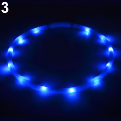 USB Rechargeable LED Flashing Light Band Glow Safety Belt Pet Dog Puppy Collar