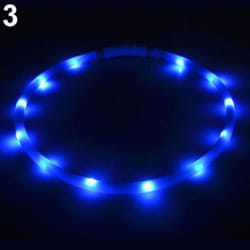 USB Rechargeable LED Flashing Light Band Glow Safety Belt Pet Dog Puppy Collar