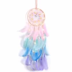 Fantastic Hanging Dreamcatcher Fashion Eye-catching Meaningful Feather Beads Pendant