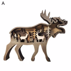 Premium Forest Elk Ornament Creative Compact Portable