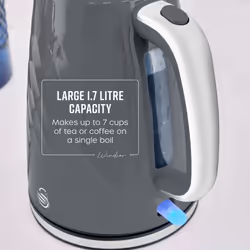 Swan Windsor Grey 1.7L Kettle & 2 Slice Toaster Matching Set - Additional view 8