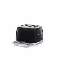 Smeg 50's Style Retro Range Breakfast Set, 1.7L 3000W Kettle & Multi-Functional Control 4-Slice 2000W Toaster, Black, KLF03BLUK/ TSF03BLUK - Additional view 4