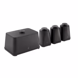 Swan - Bundle consisting of :Bread Bin & Set of 3 Canisters EEJB279