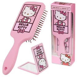 Hello Kitty Detangle Hair Brush for Women  Teenagers  and Girls  Kawaii Hair Accessories - Cute Gifts for Her (Hello Kitty Brush & Mirror)