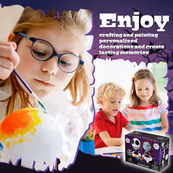 Disney Stitch Kids Paint Your Own Figure DIY Crafts - Pack of 1 - Gifts for Kids (Black Jack - 1 Pack)