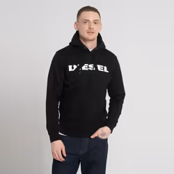 DIESEL S AGNES BRO Mens SWEAT Hoodie - Black, S