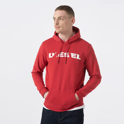 DIESEL S AGNES BRO Mens SWEAT Hoodie - Red, L