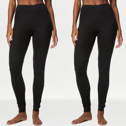 M&S Womens Thermal Pointelle Leggings Pack of 2 - 26