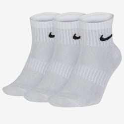 Nike Dry Cushion Everyday 3 Pairs Ankle Socks - White, L