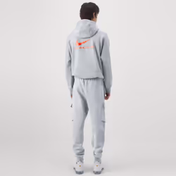 Nike Mens Athletic Fleece Tracksuit Cargo Joggers Pullover Hoodie - Grey, XL