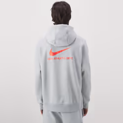 Nike Mens Athletic Fleece Tracksuit Cargo Joggers Pullover Hoodie - Grey, XL