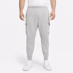 Nike Mens Sportswear Club Fleece Cargo Joggers - Grey, XL