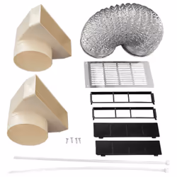 Internal Recirculation Ducting Kit for Eiq60inddf & eIQ70INDDF venting induction hob Includes: Square-to-round adaptor 1 ...