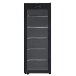 electriQ 86 Bottle Freestanding Wine Cooler - Black