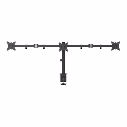 With a durable steel structure. the electriQ Trio Monitor Arm provides stable support for three 17” to 27” monito ...