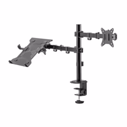 This monitor mount is an innovative desktop mount that was designed with your needs in mind and to improve your workspace. Th ...