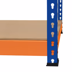 S-Rax 2 Tier Orange & Blue Workbenches - S-Rax 3 Tier Orange & Blue Workbench 180cm x 60cm x 90cm - Additional view 6