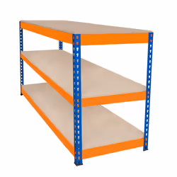S-Rax 2 Tier Orange & Blue Workbenches - S-Rax 3 Tier Orange & Blue Workbench 180cm x 60cm x 90cm - Additional view 8