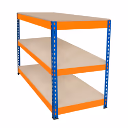 S-Rax 2 Tier Orange & Blue Workbenches - S-Rax 3 Tier Orange & Blue Workbench 150cm x 60cm x 90cm - Additional view 8