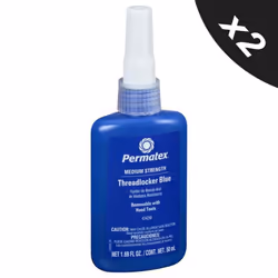 Threadlock Medium Fast Acting Nut & Bolt Thread Lock Sealant Adhesive 2x50ml