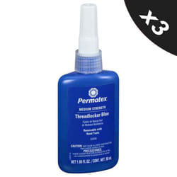 Threadlock Medium Fast Acting Nut & Bolt Thread Lock Sealant Adhesive 3x50ml