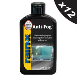 Rain X Anti Fog Repellent Glass Mirrors Cleaner 12x200ml
